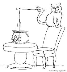 Outline aquarium coloring pages template 1 here a setup of an aquarium tank , empty, left blank to add your own fishes, aquarium accessories and then to color for kids you might like to keep. Cat Fishing In Aquarium 8c60 Coloring Pages Printable