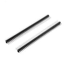 Uxcell 10pcs 2 54mm Pitch 40 Pin 14mm Length Double Row Straight Connector Pin Header Strip For Arduino Prototype Shield
