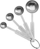 What are the 4 sizes of measuring spoons?