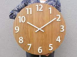 Large Wall Clock Rustic Oak Wall Clock