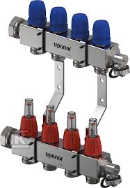 uponor vario c manifold with flow meter