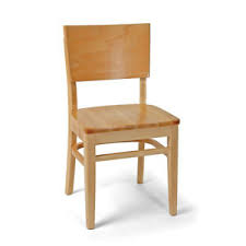 This natural wood chair presents a simple and contemporary look, that would look effortless in any interior such as the kitchen, dining room, or commercial space. Solid Back Wood Dining Restaurant Chairs Ebay