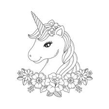 37+ coloring pages for girls unicorn for printing and coloring. Premium Vector Pegasus Unicorn Coloring Page