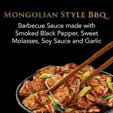 menu mongolian style bbq sauce