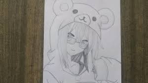 How to draw a hoodie, draw hoodies, step by step, drawing guide, by dawn. How To Draw Anime Girl With Bear Hoodie Drawing Tutorial For Beginners Manga Girl Pencil Sketch Youtube