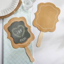 personalized hand fans for wedding set