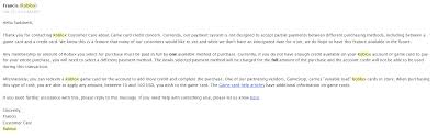 Jun 21, 2021 · how to redeem a roblox gift card on purchase. Just Got This Email Back From Roblox About My 4 85 Credit Balance Roblox