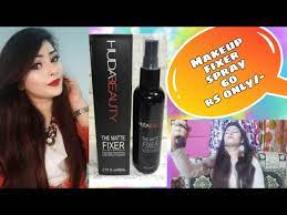 huda beauty makeup fixer spray review