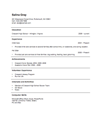 12 Free High School Student Resume Examples For Teens