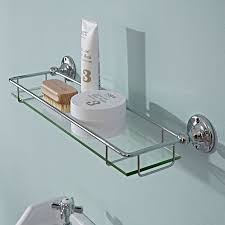 Wall Mounted Bathroom Glass Shelf