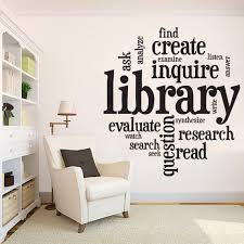 Library Vinyl Wall Art Decals Library