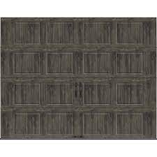 clopay gallery collection 9 ft x 7 ft 6 5 r value insulated solid ultra grain slate garage door 111406