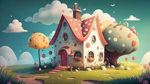 cartoon house background images hd