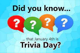 By clicking sign up you are agreeing to. Trivia Day January 4th Every Year Dull Men S Club