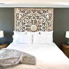 King Bed Headboard Large Wood Wall Art