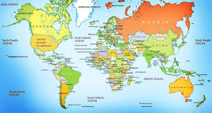 Selain itu, juga menampilkan seluruh benua dan samudra. Map Dunia Aot Novocom Top
