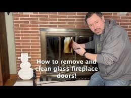 Clean Glass Fireplace Doors