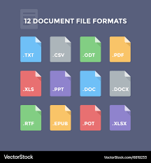 doent file formats royalty free