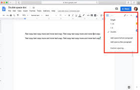 How To Change Line Spacing On Google Docs Double Space