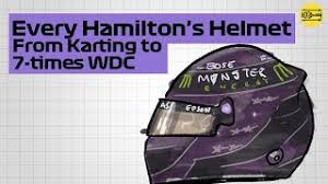 The design is based on the original scheme designed by his father anthony, and although it has evolved over the years it is still using the basic style and colours of the original. Lewis Hamilton S F1 Helmet Evolution From Karting To 7 Times World Champion Youtube