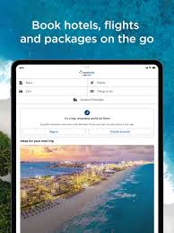 travelocity hotels flights on the app