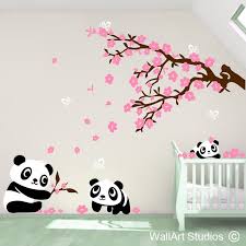 Pandas Custom Made Nursery Wall