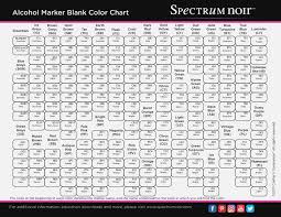 Spectrum Noir Alcohol Markers Color Chart Best Picture Of