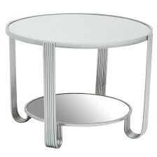 Coffee Table With Silver Metal Base