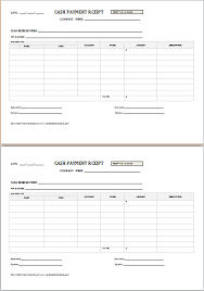 A credit card authorization form allows a 3rd party to make a payment by using a person's written consent and credit card information. Cash Payment Receipt Templates For Word Word Excel Templates