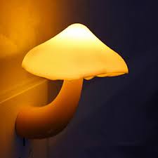 Mini Mushroom Wall Night Light Light Control Bedroom Lamp Sale Banggood Com
