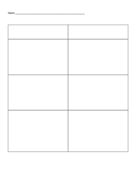 Blank T Chart Worksheets Teaching Resources Teachers Pay