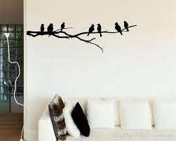 With Birds Wall Decal Tree Art Stickers