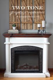 Two Tone Fireplace Makeover Love