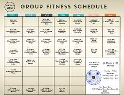 group fitness cl schedule at palm
