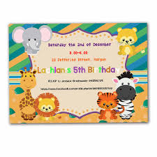 20pcs Safari Animals Theme Invitations Card Birthday Party Supplies Birthday Party Decorations Kids Event Birthday Invitation