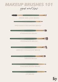 makeup brushes 101 living in yellow
