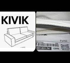 Ikea Kivik Sofa Cover 3 Seat Slipcover