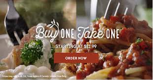 one entree home free at olive garden