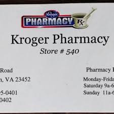Check spelling or type a new query. Kroger Pharmacy Pharmacy 3901 Holland Rd Virginia Beach Va Phone Number