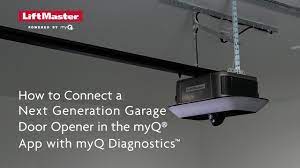 garage door opener in the myq app