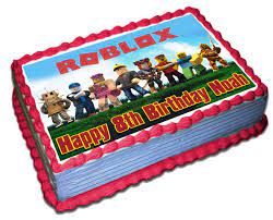 Check out, aqua cake for funny roblox vids and more!!! Roblox Personalized Cake Toppers 1 4 8 5 X 11 5 Inches Sheet Birthday Cake Topper Amazon Com Grocery Gourmet Food