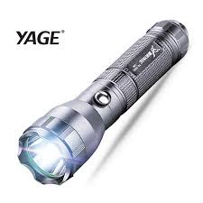 Yage 332c Flashlight Cree Led Flashlight Tactical Touch Light Three Modes 200 500m Self Defence Lantern Lintern For 18650 Lamp Lanterna Militar Lanterna Armas