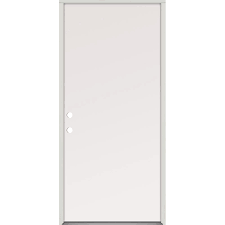 Flush Fiberglass Prehung Door Unit