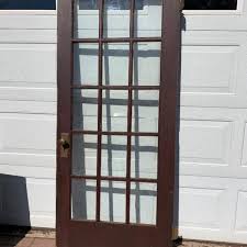 Vintage Clear Glass 10 Panel Door