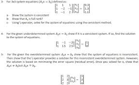 For3x3system Equationsax Bdefinedas
