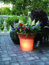 gardenglo solar lighted planters 0087