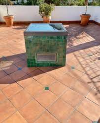 spanish terracotta frost proof square tiles