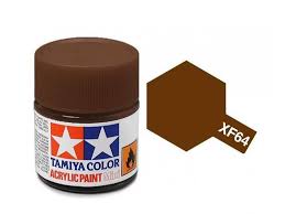 Tamiya Acrylic Mini Xf 64 Red Brown 10ml Jar