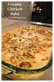 All reviews for squash casserole with cream of chicken soup. Creamy Chicken Bake Sweet Little Bluebird