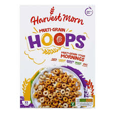 harvest morn multi grain hoops cereal